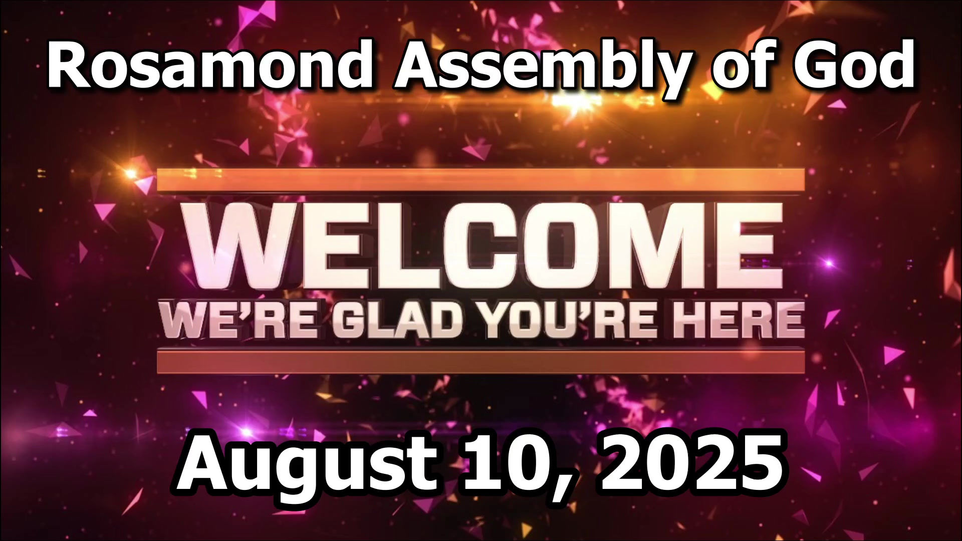 Sunday Service 8.10.2025